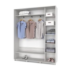 РОЛАНД Шкаф-купе с зеркалом Шимо светлый (450*1800) Р482 в Миассе - miass.mebel24.online | фото 2