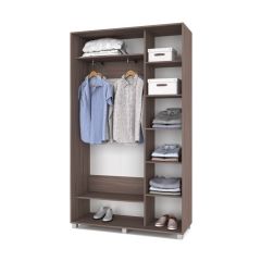 РОЛАНД Шкаф-купе с зеркалом Шимо темный (450*1300) Р432 в Миассе - miass.mebel24.online | фото 3