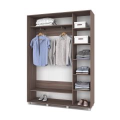 РОЛАНД Шкаф-купе с зеркалом Шимо темный (450*1600) Р462 в Миассе - miass.mebel24.online | фото 3