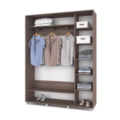 РОЛАНД Шкаф-купе с зеркалом Шимо темный (450*1700) Р472 в Миассе - miass.mebel24.online | фото 2