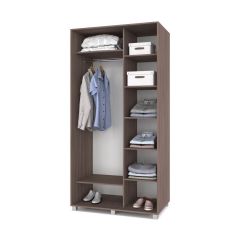 РОЛАНД Шкаф-купе с зеркалом Шимо темный (600*1100) Р612 в Миассе - miass.mebel24.online | фото 2