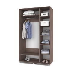 РОЛАНД Шкаф-купе с зеркалом Шимо темный (600*1400) Р642 в Миассе - miass.mebel24.online | фото 2