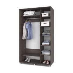 РОЛАНД Шкаф-купе зеркалом Анкор темный (600*1500) Р652 в Миассе - miass.mebel24.online | фото 2