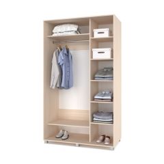 РОЛАНД Шкаф-купе зеркалом Млечный дуб (600*1500) Р652 в Миассе - miass.mebel24.online | фото 2