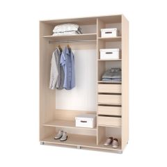 РОЛАНД Шкаф-купе зеркалом Млечный дуб (600*1500) Р652 в Миассе - miass.mebel24.online | фото 4