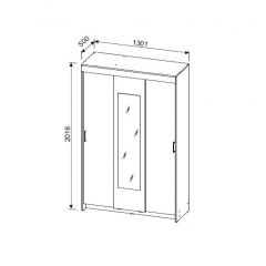 Шкаф-купе ШКП 2 (Венге/Ясень Анкор светлый) в Миассе - miass.mebel24.online | фото 4