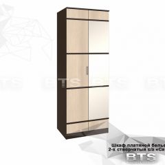 Шкаф 2-х створчатый Сакура + Зеркало (венге/лоредо) в Миассе - miass.mebel24.online | фото 2