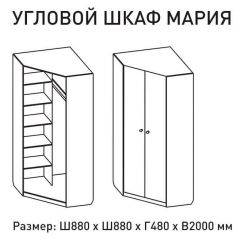 Шкаф угловой Мария 880*880 (ЛДСП 1 кат.) в Миассе - miass.mebel24.online | фото 2