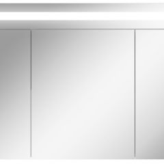 Шкаф-зеркало Аврора 100 с подсветкой LED Домино (DV8012HZ) в Миассе - miass.mebel24.online | фото