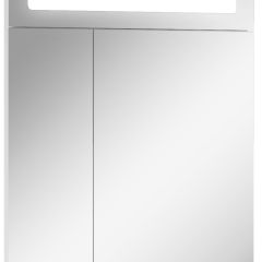 Шкаф-зеркало Аврора 60 с подсветкой LED Домино (DV8005HZ) в Миассе - miass.mebel24.online | фото 1