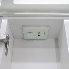 Шкаф-зеркало Аврора 65 с подсветкой LED Домино (DV8006HZ) в Миассе - miass.mebel24.online | фото 10