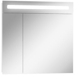 Шкаф-зеркало Аврора 70 с подсветкой LED Домино (DV8007HZ) в Миассе - miass.mebel24.online | фото