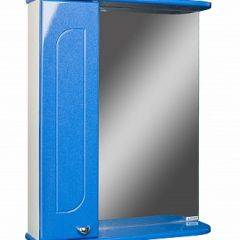 Шкаф-зеркало Радуга Синий металлик 55 левый АЙСБЕРГ (DA1129HZR) в Миассе - miass.mebel24.online | фото