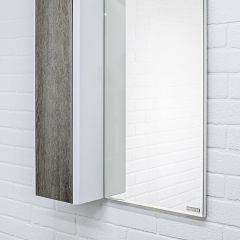 Шкаф-зеркало Uno 60 Дуб серый левый/правый Домино (DU1503HZ) в Миассе - miass.mebel24.online | фото 8
