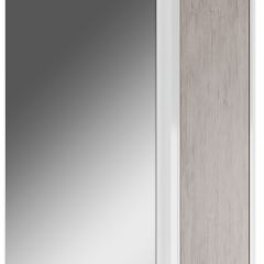 Шкаф-зеркало Uno 60 Дуб серый левый/правый Домино (DU1503HZ) в Миассе - miass.mebel24.online | фото 1