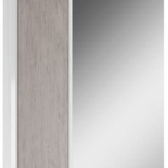 Шкаф-зеркало Uno 60 Дуб серый левый/правый Домино (DU1503HZ) в Миассе - miass.mebel24.online | фото 2