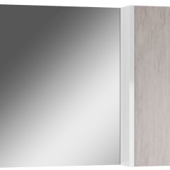 Шкаф-зеркало Uno 80 Дуб серый левый/правый Домино (DU1504HZ) в Миассе - miass.mebel24.online | фото