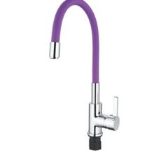 Смеситель для кухни с силиконовым изливом A9890S (Фиолетовый) в Миассе - miass.mebel24.online | фото