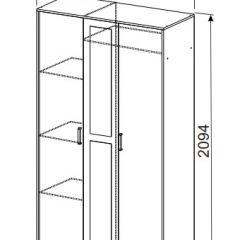 Спальный гарнитур МСП-1 (Ясень Анкор светлый) 1400 в Миассе - miass.mebel24.online | фото 9