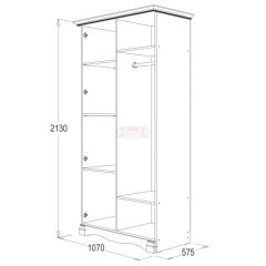 Спальный гарнитур Ольга-1Н (модульная) в Миассе - miass.mebel24.online | фото 3