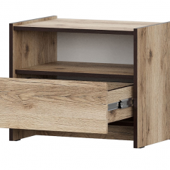 ПРАГА Спальный гарнитур Серия 3 (Дуб Делано/Дуб Венге) в Миассе - miass.mebel24.online | фото 15