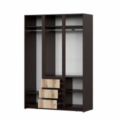 ПРАГА Спальный гарнитур Серия 3 (Дуб Делано/Дуб Венге) в Миассе - miass.mebel24.online | фото 16