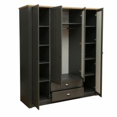 Спальный гарнитур Прованс (модульный) Диамант серый в Миассе - miass.mebel24.online | фото 3