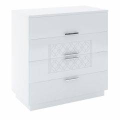 Спальный гарнитур Тиффани (БЕЛЫЙ ТЕКСТУРНЫЙ/БЕЛЫЙ) в Миассе - miass.mebel24.online | фото 12