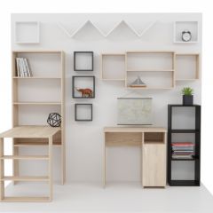 Стеллаж Элемент-1 (дуб сонома) в Миассе - miass.mebel24.online | фото 4