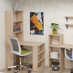 Стеллаж Элемент-1 (дуб сонома) в Миассе - miass.mebel24.online | фото 5