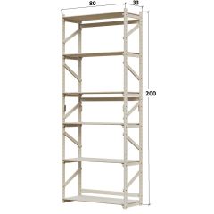Стеллаж Конструктор Арт.С2000-1 в Миассе - miass.mebel24.online | фото 2