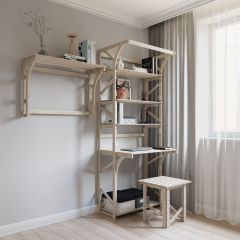 Стеллаж+стол Конструктор Арт.СRСт1-1 в Миассе - miass.mebel24.online | фото 6
