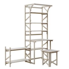 Стеллаж+стол со стойкой Конструктор Арт.СRСт2-1 в Миассе - miass.mebel24.online | фото 3