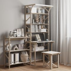 Стеллаж+стол со стойкой Конструктор Арт.СRСт2-1 в Миассе - miass.mebel24.online | фото 6