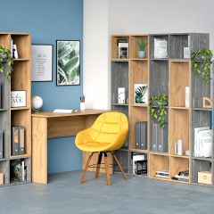 Стеллаж универсальный (ЛДСП камень темный) в Миассе - miass.mebel24.online | фото 3