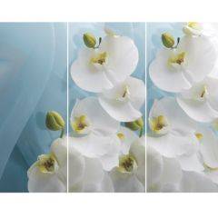 Стол Бостон-3 (Белая Орхидея) 1100/1420*700, опора Брифинг в Миассе - miass.mebel24.online | фото 2