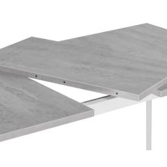 Стол деревянный Колон Лофт 120(160)х75х75 25 мм бетон / белый матовый в Миассе - miass.mebel24.online | фото 6