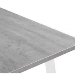 Стол деревянный Колон Лофт 120(160)х75х75 25 мм бетон / белый матовый в Миассе - miass.mebel24.online | фото 9