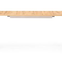 Стол деревянный Лота Лофт 120(160)х75х75 25 мм дуб вотан / белый матовый в Миассе - miass.mebel24.online | фото 2