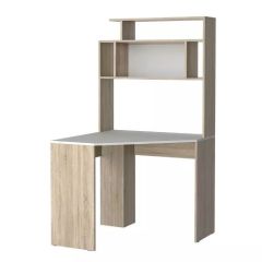 Компьютерный стол №11 (Дуб Сонома/Белый глянец) в Миассе - miass.mebel24.online | фото 2