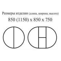 Стол круглый раздвижной на одной ноге Медведь (массив дуб) в Миассе - miass.mebel24.online | фото 2