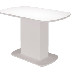Стол обеденный Соренто (Белый глянец) в Миассе - miass.mebel24.online | фото 2