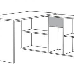 Стол письменный Лайт 03.245 F (белый) в Миассе - miass.mebel24.online | фото 3