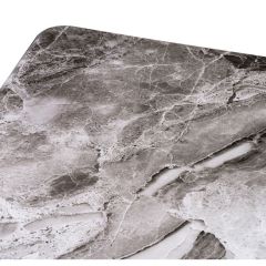 Стол стеклянный Бугун 120(160)х80х77 мрамор серый / черный в Миассе - miass.mebel24.online | фото 9