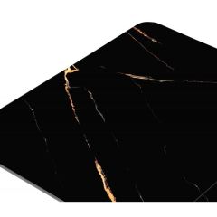 Стол стеклянный Бугун 120(160)х80х77 обсидиан / черный в Миассе - miass.mebel24.online | фото 9