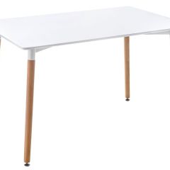 Стол деревянный Table 110х70х73 white / wood в Миассе - miass.mebel24.online | фото