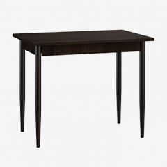 Стол Темп 1 (Венге/кромка ПВХ 2мм/ножки металл шоколад d40) в Миассе - miass.mebel24.online | фото