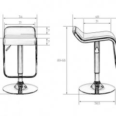 Стул барный DOBRIN CRACK LM-3021 (кремовый) в Миассе - miass.mebel24.online | фото