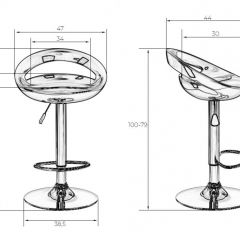 Стул барный DOBRIN DISCO LM-1010 (белый) в Миассе - miass.mebel24.online | фото 2