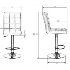 Стул барный DOBRIN KRUGER LM-5009 (коричневыйй) в Миассе - miass.mebel24.online | фото 2